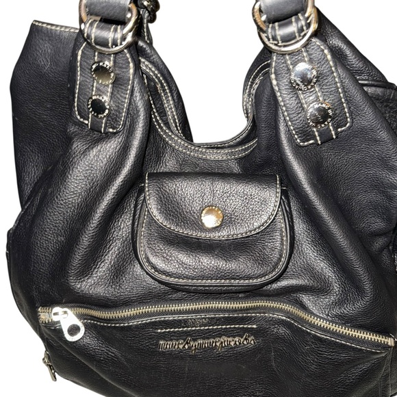 Marc by Marc Jacobs Black Pebble Leather Shoulder Bag - Picture 6 of 16